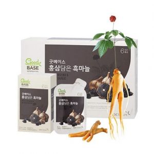 Nước tỏi đen Hàn Quốc Good Base, tỏi đen và hồng sâm nguyên chất (30 gói) - Ảnh 3