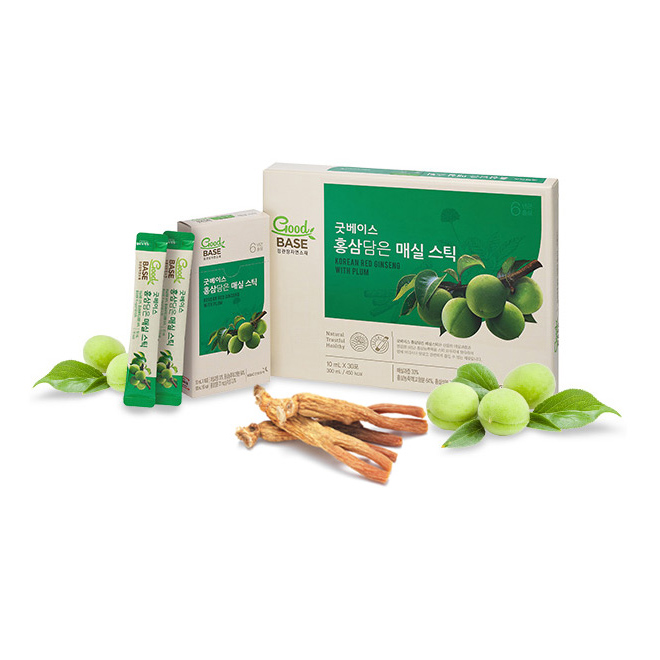 Nước Hồng Sâm Goodbase mơ xanh (30 gói) - mơ xanh nguyên chất - Ảnh 2